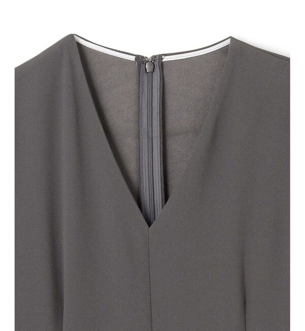 BEIGE,「【洗える】CINDY / Vネックハーフスリーブワンピース」|ワンピース|