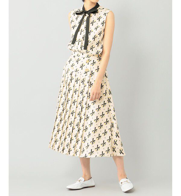  「ベルトモチーフボウタイノースリーブ」|シャツ・ブラウス|