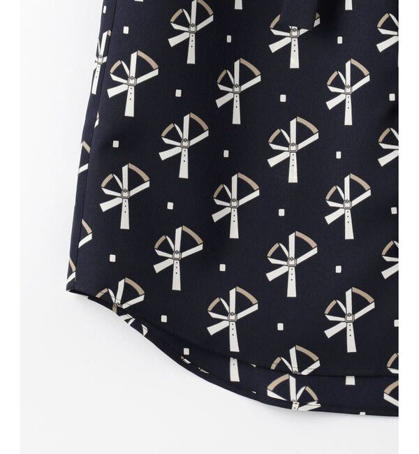  「ベルトモチーフボウタイノースリーブ」|シャツ・ブラウス|