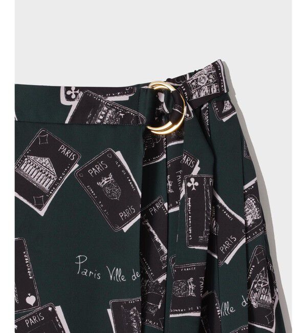  「トランププリントラップスカート」|スカート|