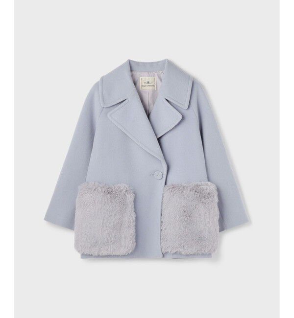 GRACE CONTINENTAL「ファーポケットピーコート」|ピーコート|