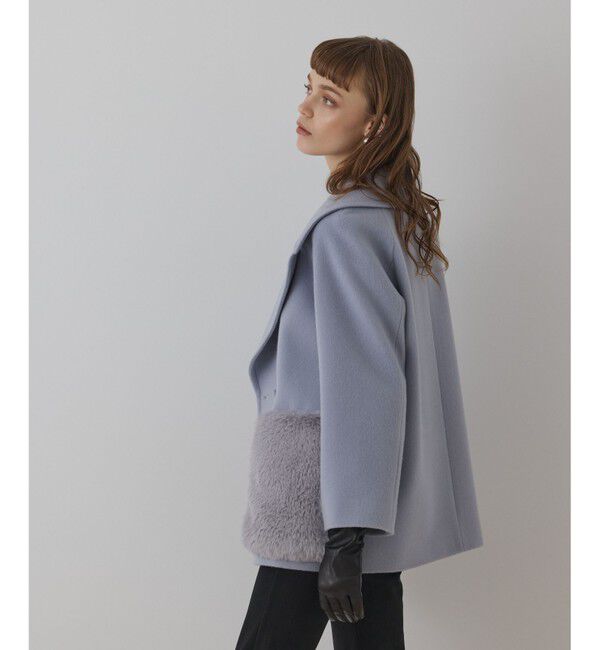 GRACE CONTINENTAL「ファーポケットピーコート」|ピーコート|