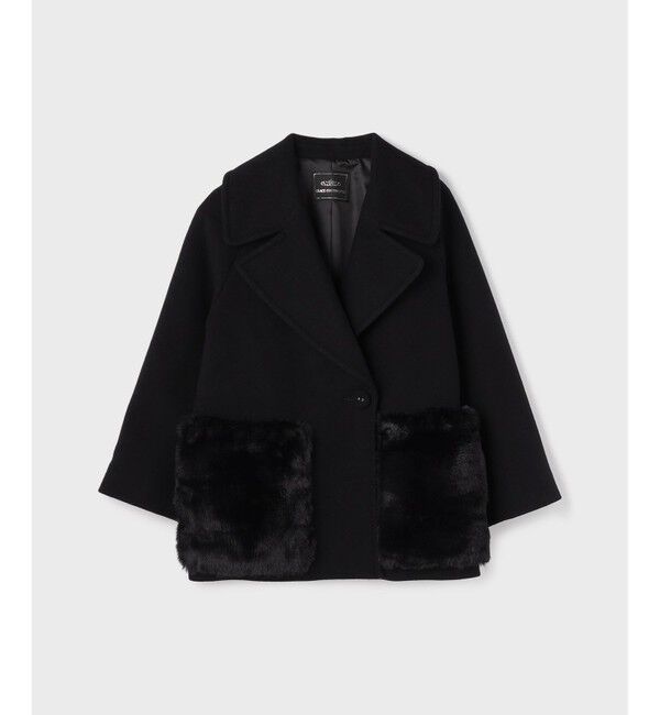 GRACE CONTINENTAL「ファーポケットピーコート」|ピーコート|