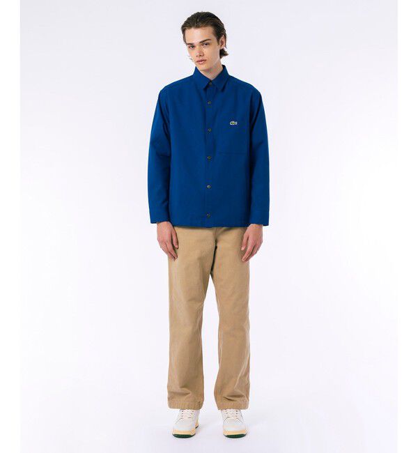 LACOSTE「防風 撥水 裾ドロストコード シャツジャケット」|シャツ・ブラウス|
