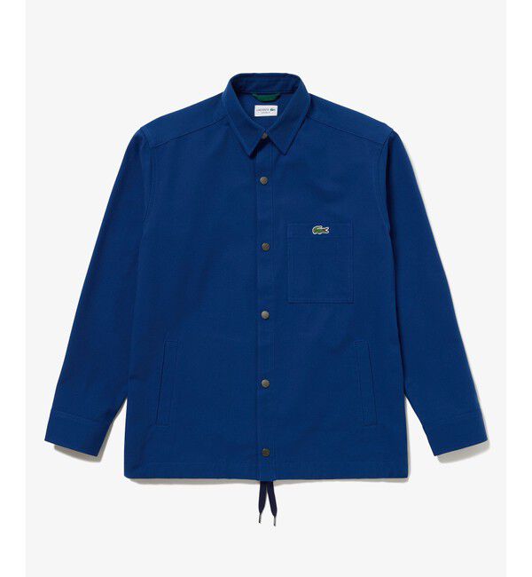 LACOSTE「防風 撥水 裾ドロストコード シャツジャケット」|シャツ・ブラウス|