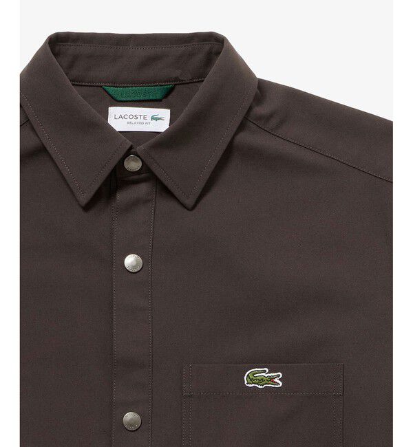 LACOSTE「防風 撥水 裾ドロストコード シャツジャケット」|シャツ・ブラウス|