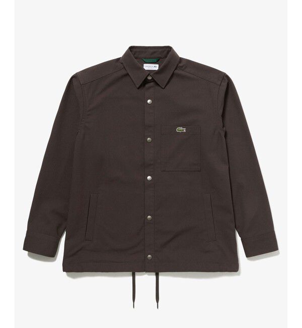 LACOSTE「防風 撥水 裾ドロストコード シャツジャケット」|シャツ・ブラウス|