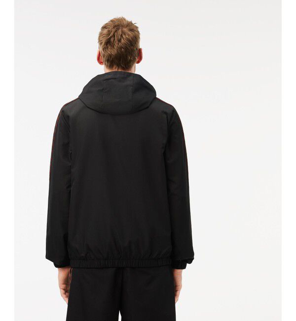 LACOSTE「撥水 スリーブテーピング ジップアップトラックフーディー / トラックジャケット」|パーカー|