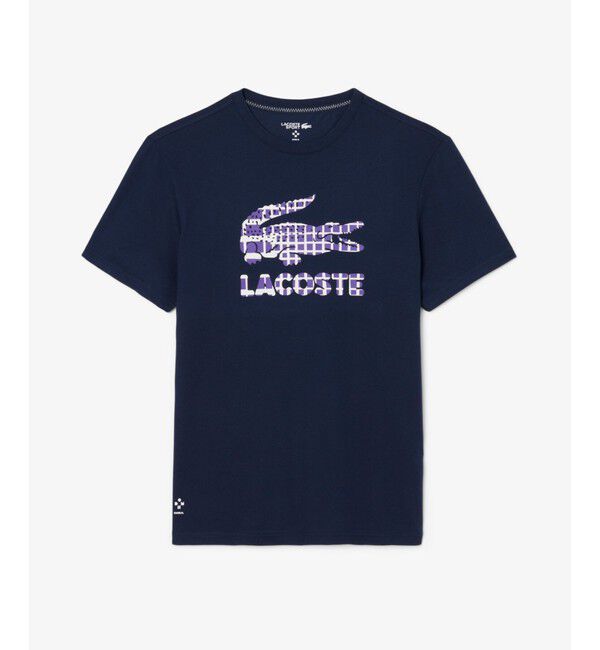 LACOSTE「『ダニール・メドベージェフ』ラケットレイヤードグラフィックプリントTシャツ」|Tシャツ・カットソー|