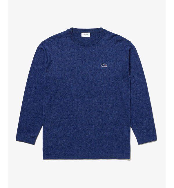 LACOSTE「サスティナブルニットTシャツ」|Tシャツ・カットソー|ダークインディゴブル