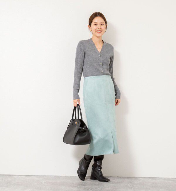 NOLLEY'S「《手洗い可能》16GマレーリブVネックカーディガン」|カーディガン|