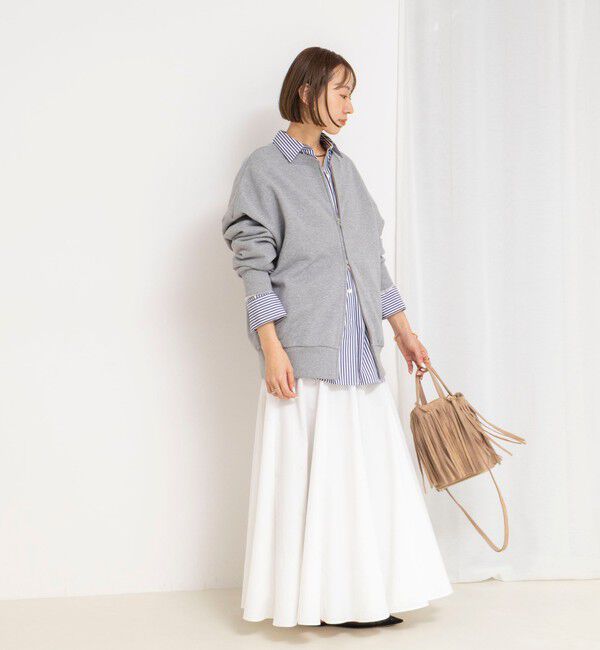 NOLLEY'S「【WEB＆一部店舗限定色アイテム】ウォッシャブルヴィンテージタフタマチ入りマキシスカート」|スカート|