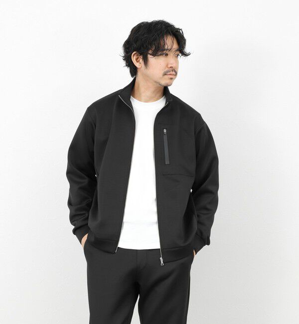 NOLLEY'S goodman「《セットアップ対応》ダブルニットZIPスタンドカラー 26SS」|ブルゾン・スタジャン|