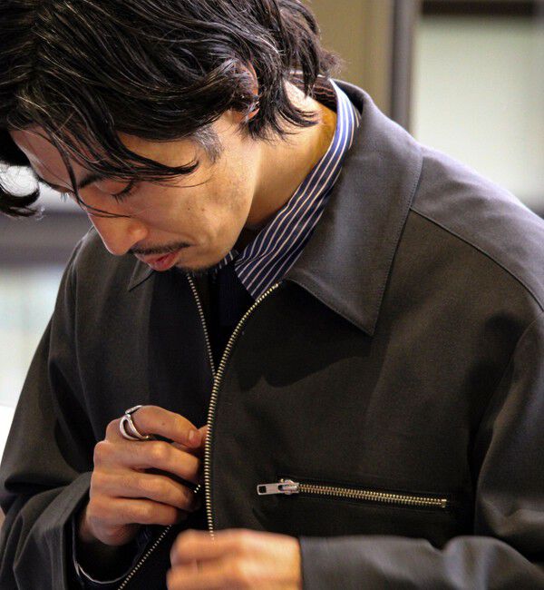 GLOSTER「【セットアップ対応】ウールライクジップジャケット」|ブルゾン・スタジャン|