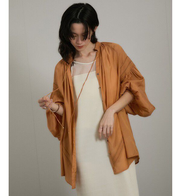 SALON adam et rope'「エンブロイダリーチュニックブラウス」|シャツ・ブラウス|