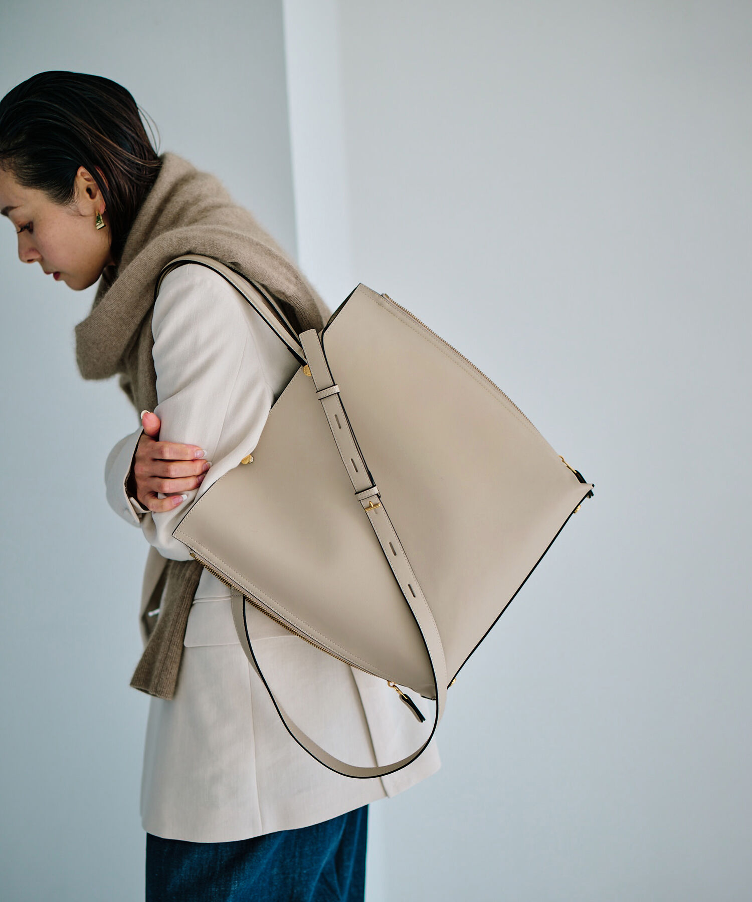 E'POR「【A4対応】【E'POR】Y BAG Large【通勤】【メディア掲載】」|トートバッグ|