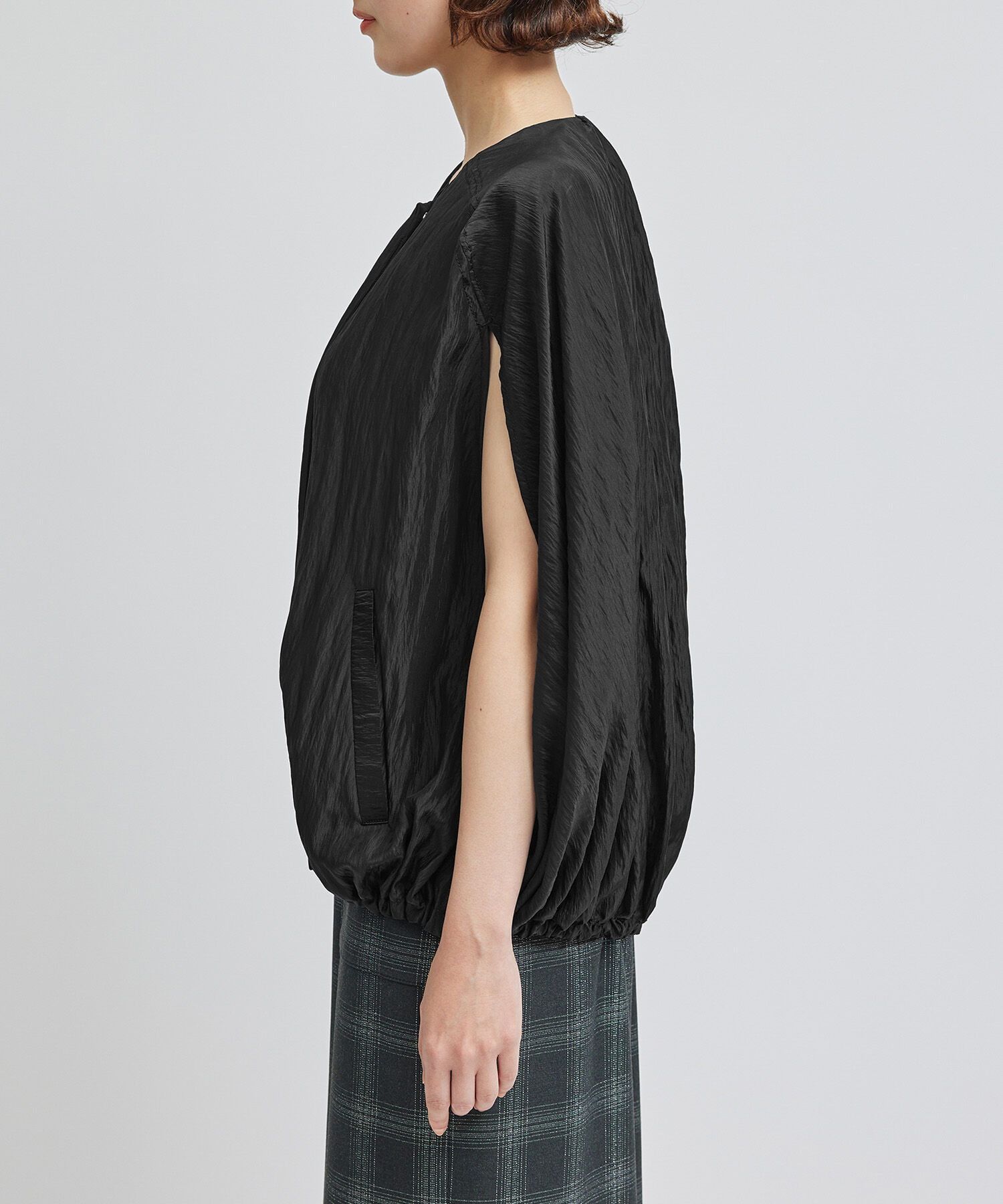 ROPE「ナイロンレーヨンバルーンケープ」|ポンチョ・ケープ|