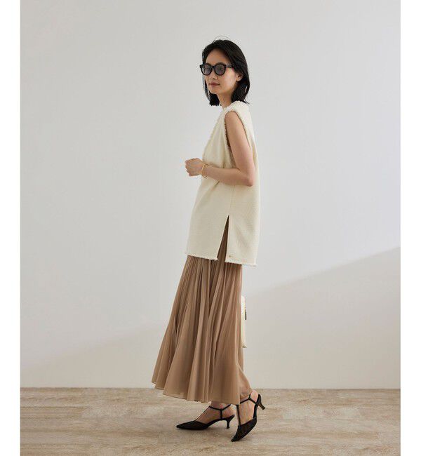 ROPE「【洗える】【WEB・一部店舗限定】サマーツイードオーバージレ」|ベスト・ジレ|