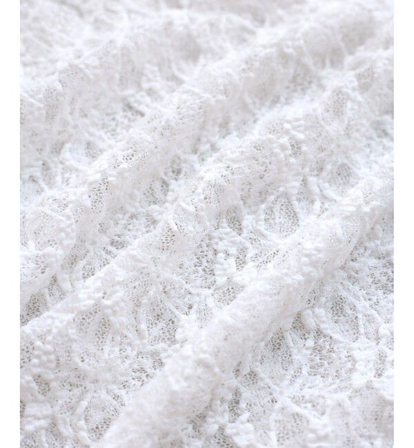 VIS「シャーリングスリーブレースプルオーバー」|Tシャツ・カットソー|