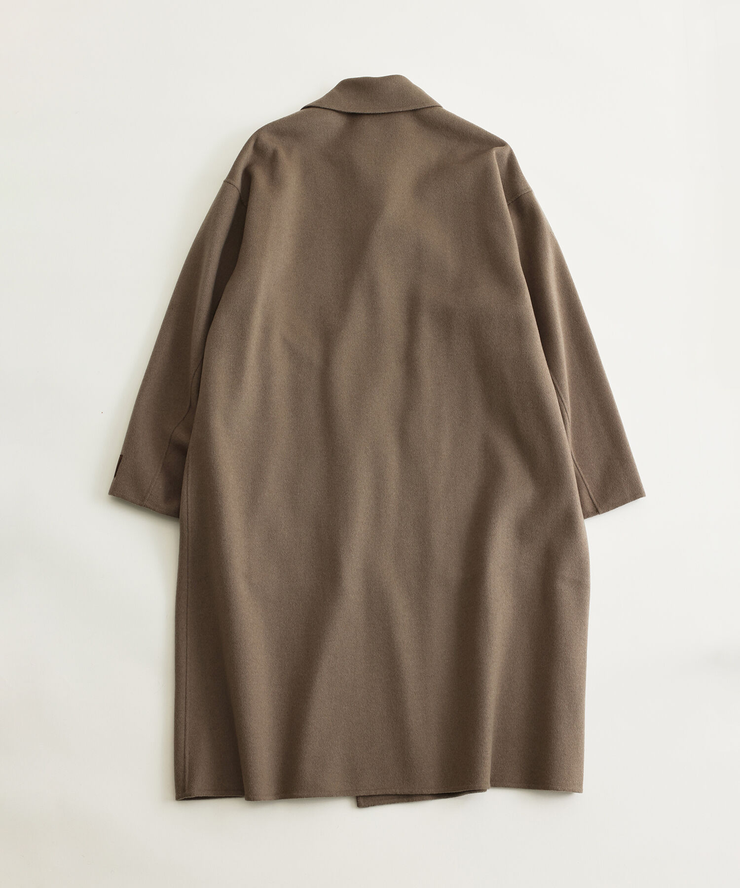 ADAM ET ROPE'「《マフラー付き》メリノウール ダブルフェイス セミダブル オーバー コート / 超軽量 / ユニセックス」|ステンカラーコート|