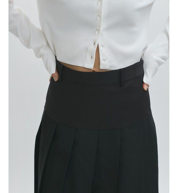 ADAM ET ROPE'「シアーオーガンジープリーツスカート」|スカート|