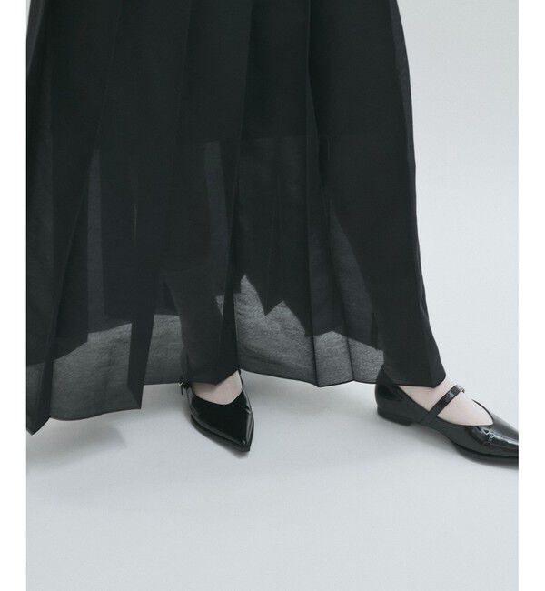 ADAM ET ROPE'「シアーオーガンジープリーツスカート」|スカート|