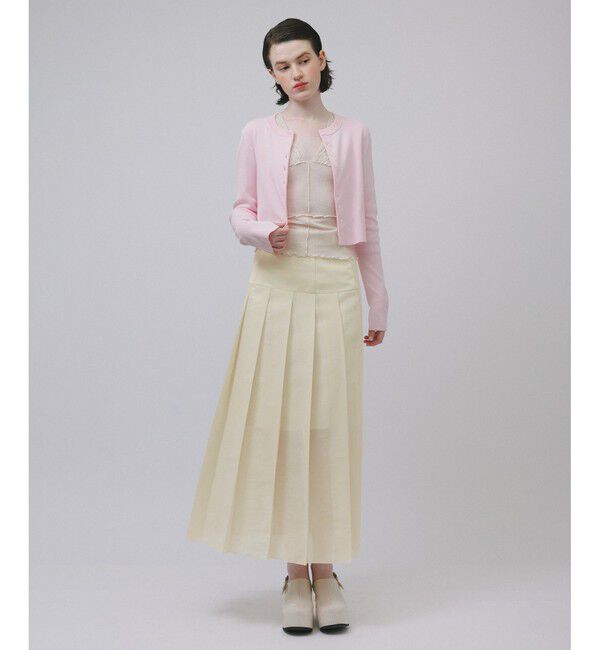 ADAM ET ROPE'「シアーオーガンジープリーツスカート」|スカート|