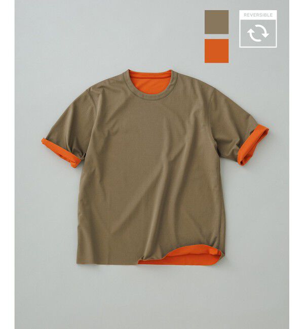 ADAM ET ROPE'「リバーシブル スムース Tシャツ」|Tシャツ・カットソー|ベージュ系(29)