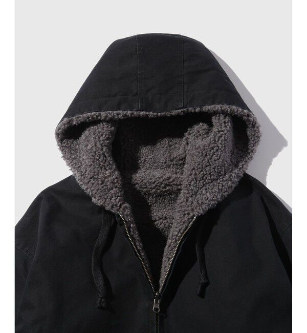 ADAM ET ROPE'「【WEB限定】《リバーシブル》ダック&times;ボア フーデット ジャケット / ユニセックス」|ブルゾン・スタジャン|