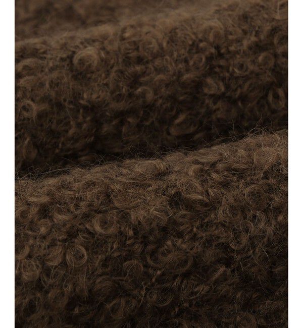 ADAM ET ROPE'「モヘヤウールニットカーディガンブルゾン」|カーディガン|