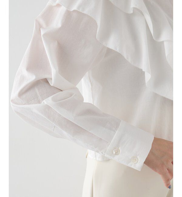 THE PAUSE「【THE PAUSE】フリルショートシャツ」|シャツ・ブラウス|