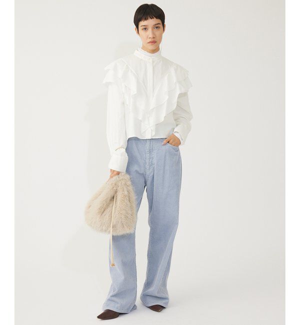 THE PAUSE「【THE PAUSE】フリルショートシャツ」|シャツ・ブラウス|