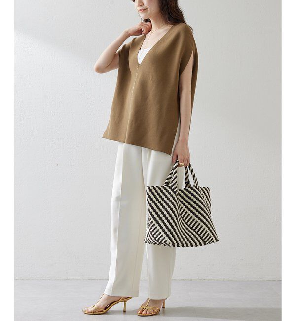  「カットジョーゼットパンツ」|チノ|