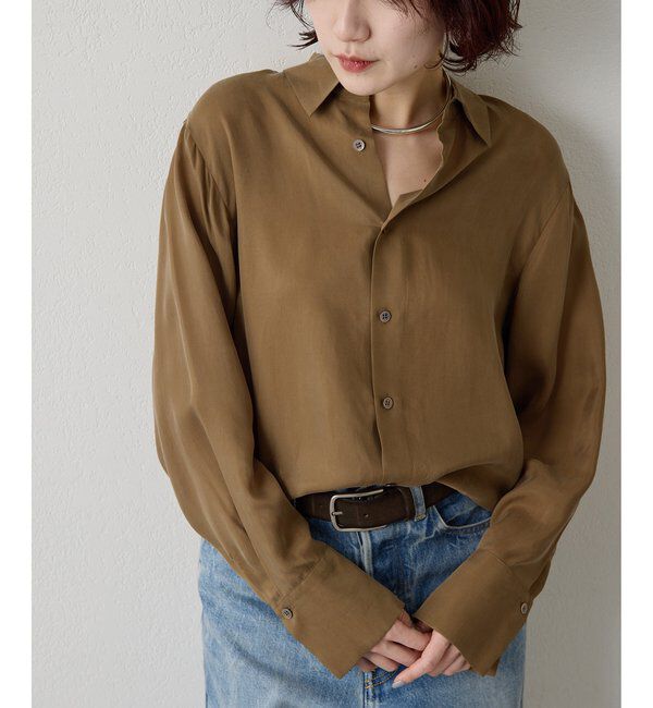  「キュプラフィブリルシャツ」|シャツ・ブラウス|