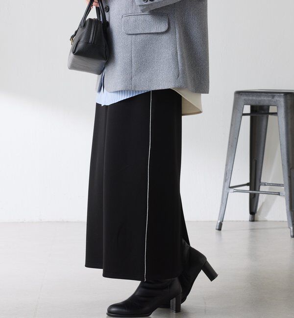  「【伸縮性◎】サイドラメダンボールタイトスカート/セレモニー」|スカート|