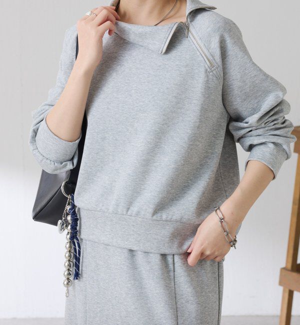  「アシメハーフジップセットアップ」|ワンピース|