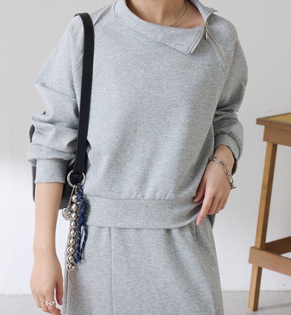  「アシメハーフジップセットアップ」|ワンピース|