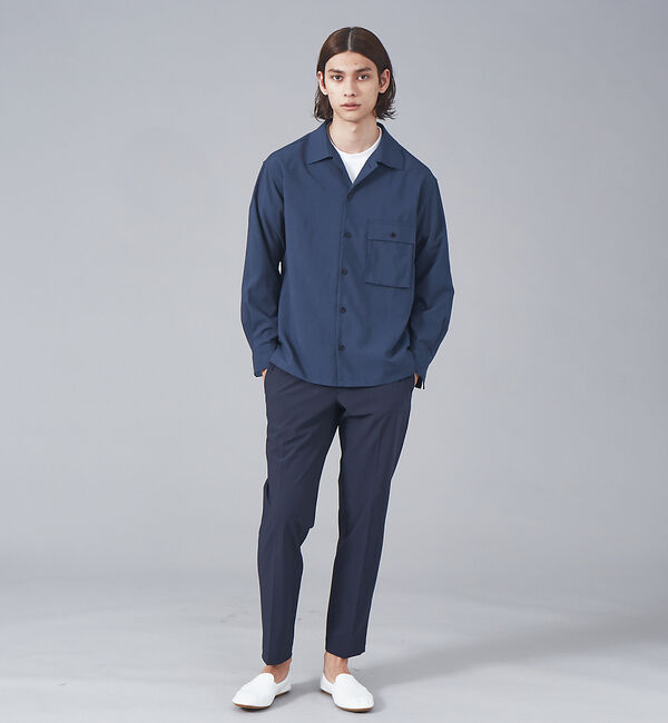 ABAHOUSE「TERAX COOL ストレッチ テーパード イージーパンツ」|スラックス|