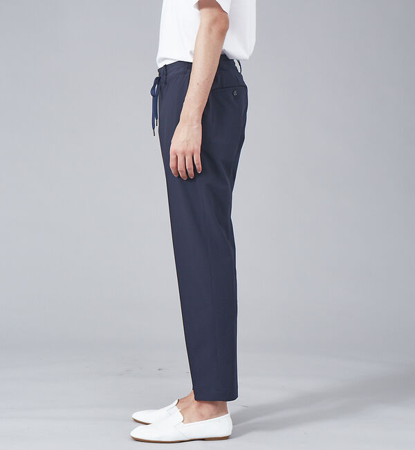 ABAHOUSE「TERAX COOL ストレッチ テーパード イージーパンツ」|スラックス|