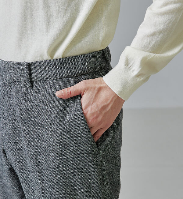 ABAHOUSE「【セットアップ対応】カシミヤ ブレンド スラックス」|スラックス|