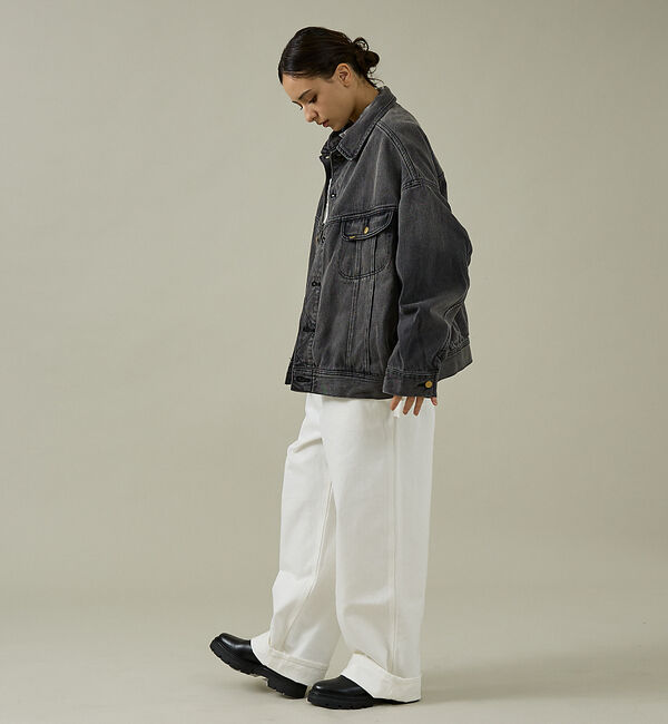 ABAHOUSE「【LEE/リー】SUPERSIZED RIDERS デニムジャケット / ビッグ」|ブルゾン・スタジャン|