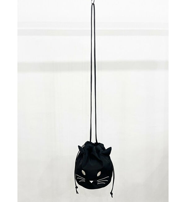 NOMINE「【FAVORI】黒猫 灰猫 巾着ショルダーバッグ」|ショルダー・メッセンジャー|