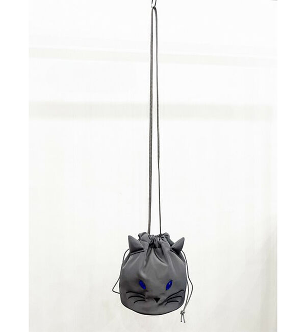 NOMINE「【FAVORI】黒猫 灰猫 巾着ショルダーバッグ」|ショルダー・メッセンジャー|