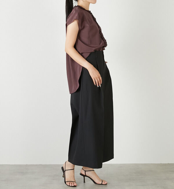 TIARA「ハイネックフリルブラウス」|シャツ・ブラウス|