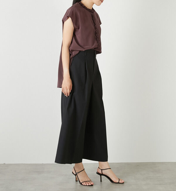 TIARA「ハイネックフリルブラウス」|シャツ・ブラウス|