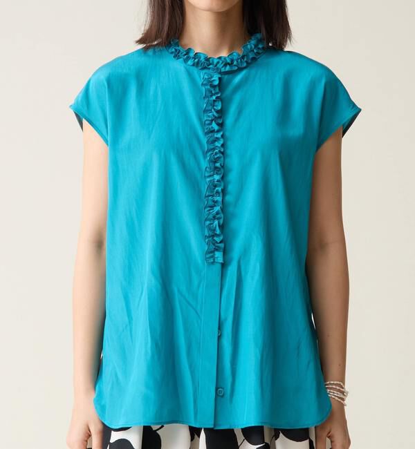 TIARA「ハイネックフリルブラウス」|シャツ・ブラウス|