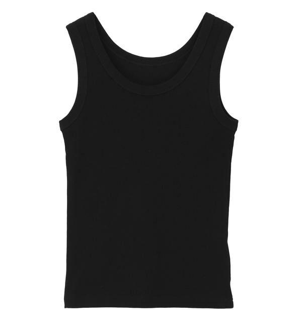 TIARA「リブタンクトップ」|Tシャツ・カットソー|ブラック