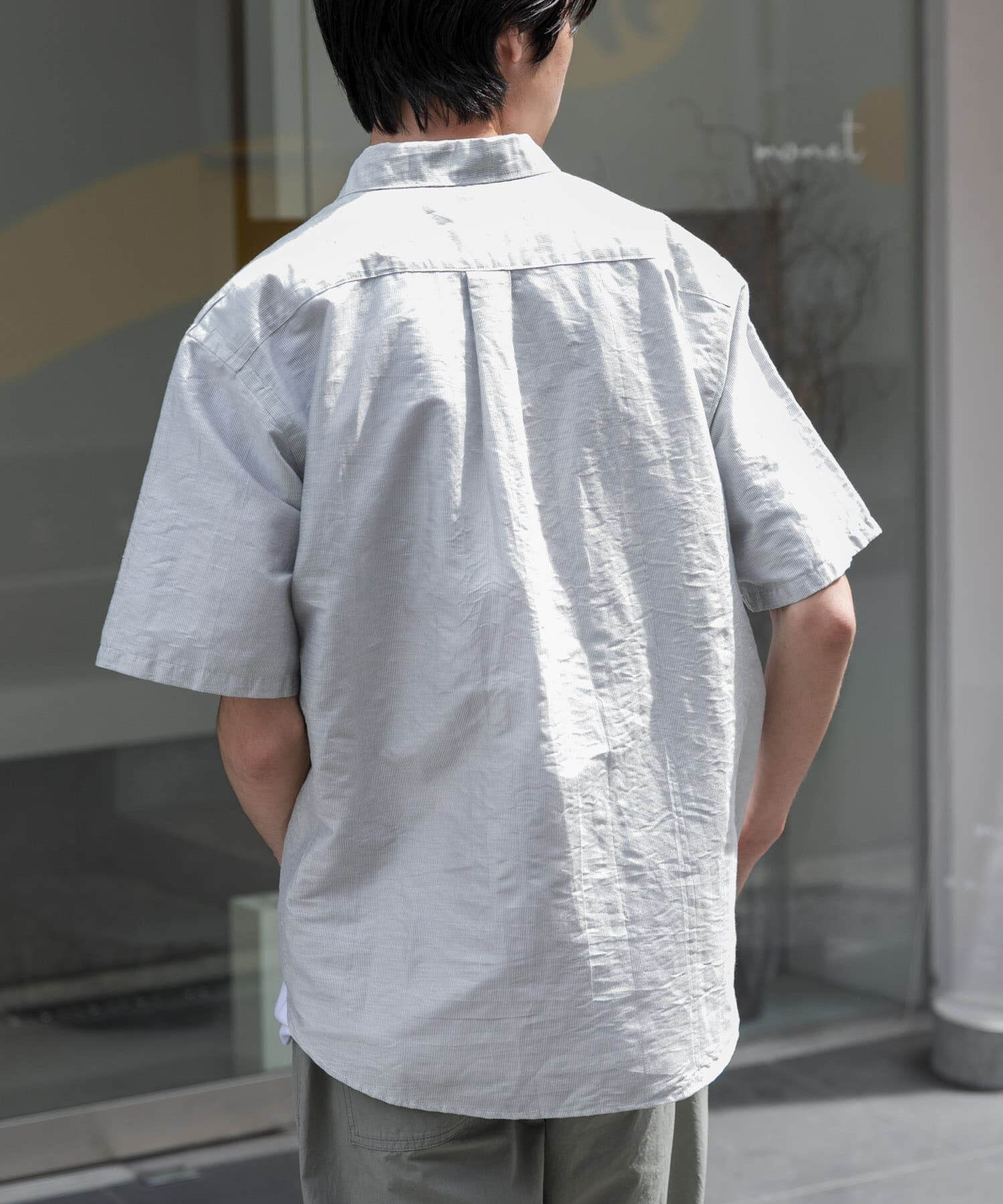 URBAN RESEARCH DOORS「FORK&SPOON　リネンワッシャーレギュラーカラーシャツ」|シャツ・ブラウス|