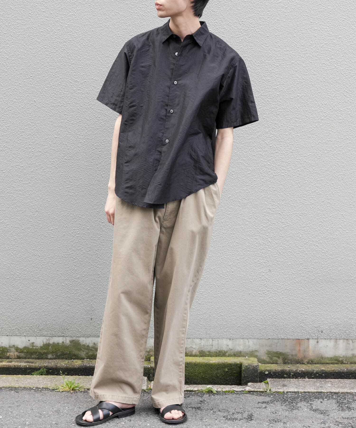 URBAN RESEARCH DOORS「FORK&SPOON　リネンワッシャーレギュラーカラーシャツ」|シャツ・ブラウス|