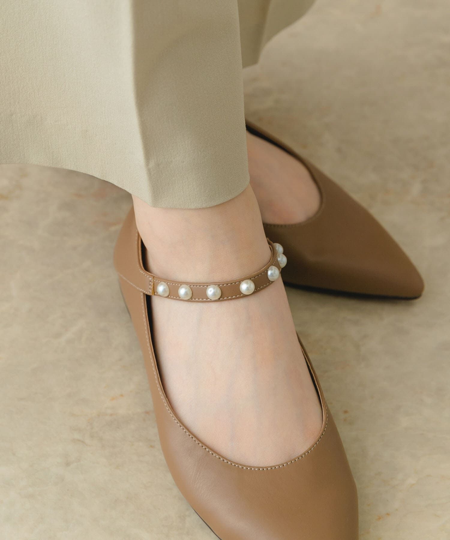 RODE SKO「パール付きポインテッドパンプス」|パンプス|